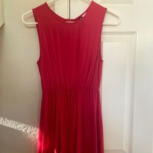 Rose zip up dress, knee length